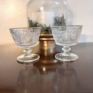 Princess Feather Clear Low Sherbet
by WESTMORELAND. Set of 2